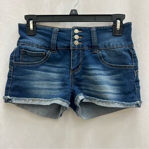 Love Revival Denim Blue Women's Shorts Stretchy Size 3 (26)